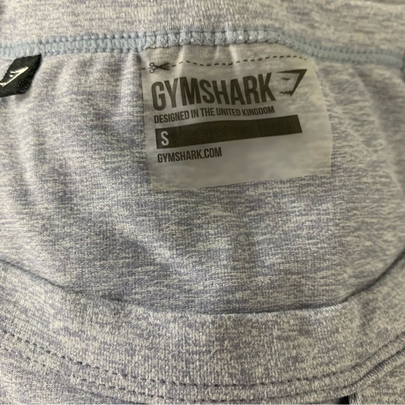 Gymshark Long Sleeve front Cut Out Crop Top Size Small Heather Gray - Picture 3 of 15